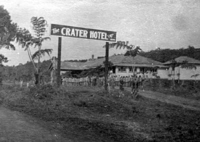 Archival photo of The Crater Hotel.