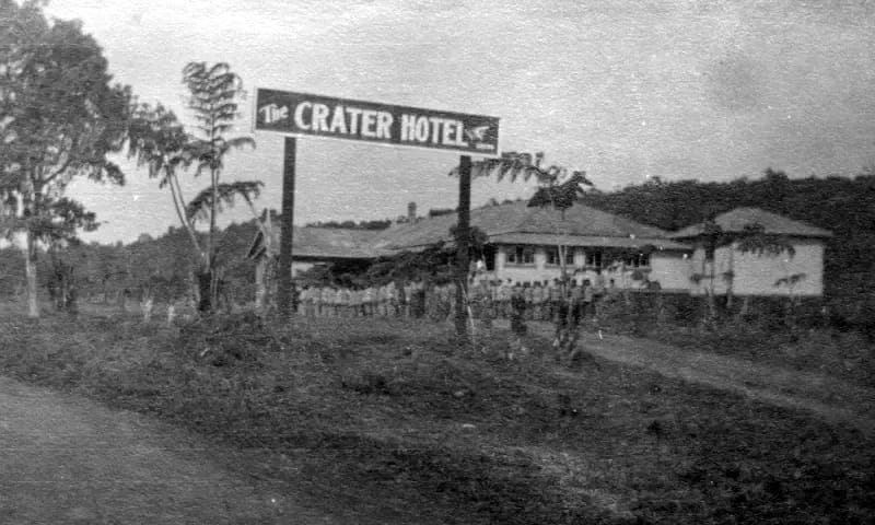 CraterHotel-s Archival photo of The Crater Hotel.